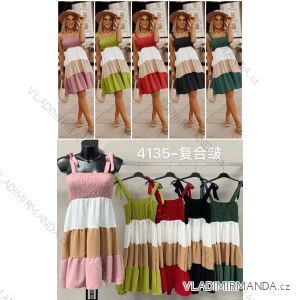 Šaty letní krajkové na ramínka dámské (S/M ONE SIZE) ITALSKÁ MÓDA IMP22LM8108