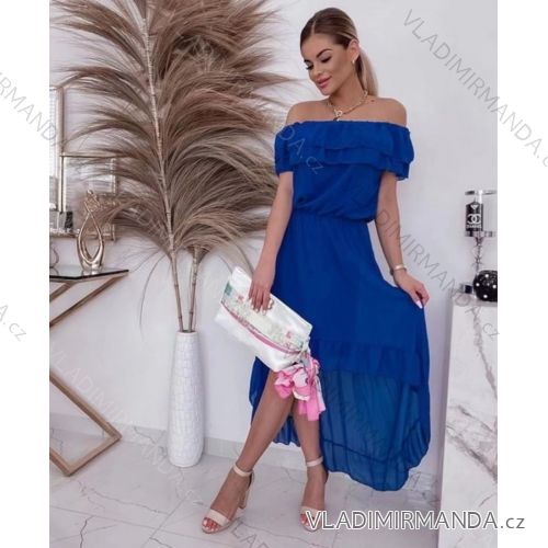 Women's long summer dress carmen (S / M ONE SIZE) ITALIAN FASHION IMP22LM9817