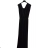 Šaty dlhé letné elegantné bez rukávov dámske (S/M ONE SIZE) TALIANSKA MÓDA IMPDY22YX0609/0690/DR čierna M / L