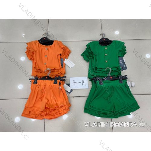 Souprava letní top a kraťasy dětská dorost dívčí (4-14 let) ITALSKÁ MÓDA HKW22KTO029