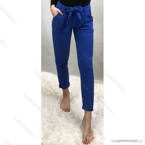 Tepláky elegantné dlhé s mašľou dámske (M/L ONE SIZE) TALIANSKA MÓDA IMD22421