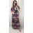 Women's Long Short Sleeve Dress (S / M ONE SIZE) FRENCH FASHION FMB21008