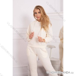 Sweatshirt-Set mit Kapuze ecru