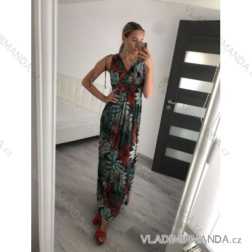 Šaty letní na ramínka dámské (S/M ONE SIZE) ITALSKÁ MÓDA IMPBB22B21841