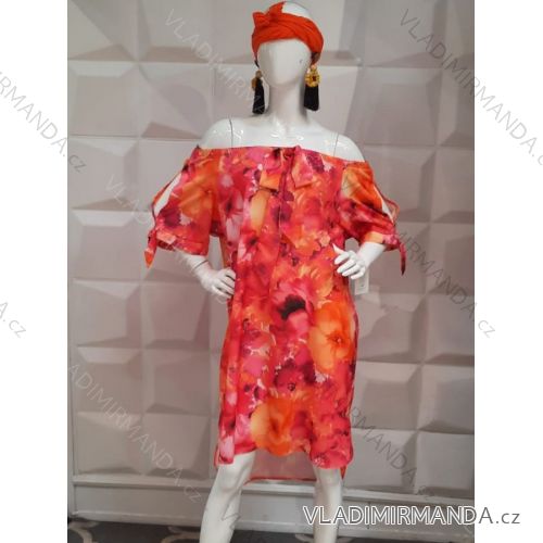 Women's Long Sleeve Dress Plus Size (XL / 2XL / 3XL ONE SIZE) POLISH FASHION PMLT22003