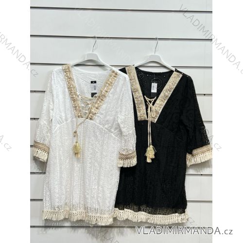 Šaty letní na ramínka dámské (S/M ONE SIZE) ITALSKÁ MÓDA IMPBB22B21841