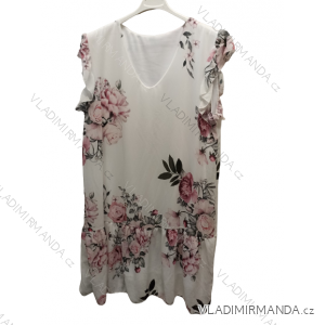 Women's Summer Chiffon Oversize Short Sleeve Dress (S/M/L ONE SIZE) ITALIAN FASHION IM922010