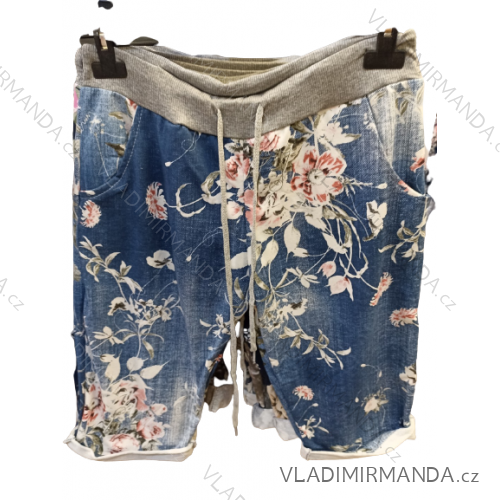 Kraťasy šortky bavlněné dámské (S/M/L ONE SIZE) ITALSKÁ MÓDA IMN22034