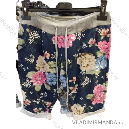Kraťasy šortky bavlněné dámské (S/M/L ONE SIZE) ITALSKÁ MÓDA IMN22033