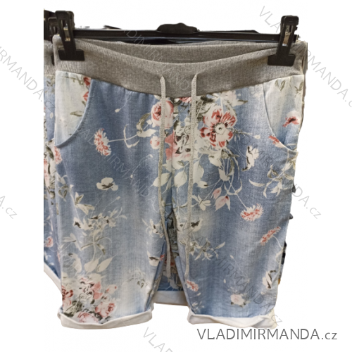 Kraťasy šortky bavlnené dámske (S/M/L ONE SIZE) TALIANSKA MÓDA IMN22035