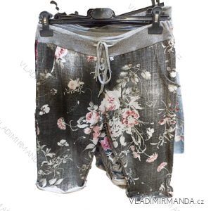 Kraťasy šortky bavlnené dámske (S/M/L ONE SIZE) TALIANSKA MÓDA IMN22036