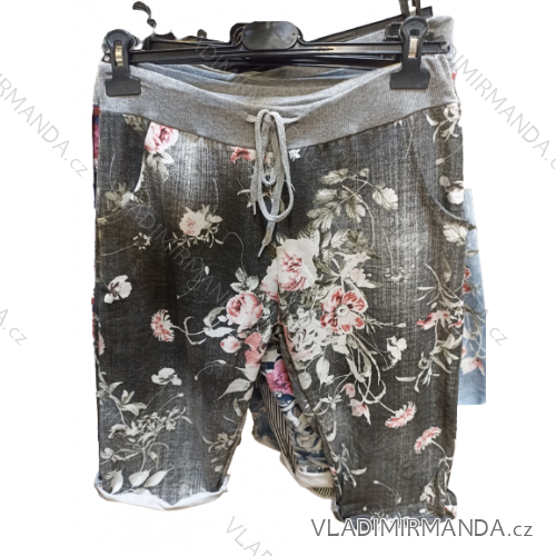 Kraťasy šortky bavlnené dámske (S/M/L ONE SIZE) TALIANSKA MÓDA IMN22036