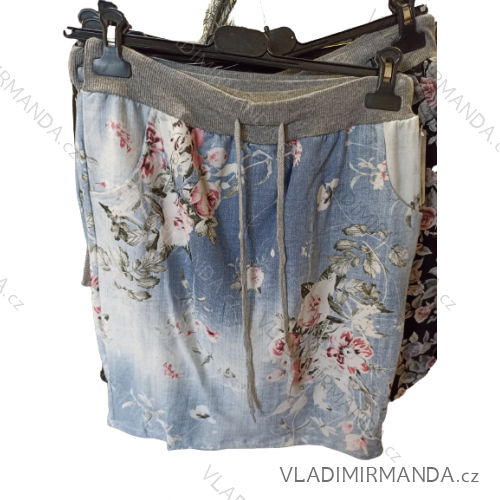 Sukně letní krátká bavlněná dámská (S/M/L ONE SIZE) ITALSKÁ MÓDA IMN22044
