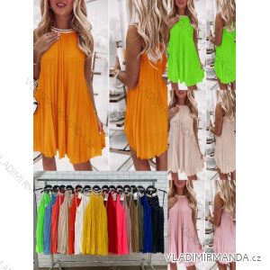Šaty letné bez rukávu dámske (S/M ONE SIZE) TALIANSKA MÓDA IMWOP22OP0489