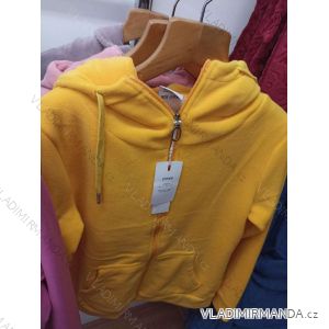 Mikina teplá na zip s kapucí dlouhý rukáv dámská (M-2XL) BENTER BES2223560