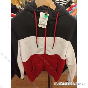 Mikina teplá na zip s kapucí dlouhý rukáv dámská (M-2XL) BENTER BES2258413