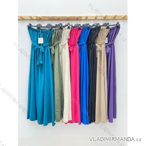 Women's Long Summer Carmen Sleeveless Dress (S/M ONE SIZE) ITALIAN FASHION IMPDY22MDUE22615
