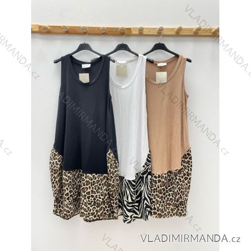 Šaty letní na ramínka dámské (S/M ONE SIZE) ITALSKÁ MÓDA IMPDY22LS17560