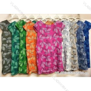 Kalhoty letní dlouhé dámská (S/M ONE SIZE) ITALSKÁ MÓDA IMPDY222XFH0375