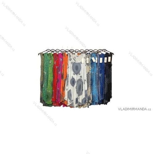 Kalhoty letní dlouhé dámská (S/M ONE SIZE) ITALSKÁ MÓDA IMPDY222XFH0375
