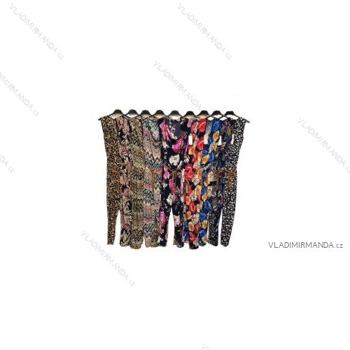 Kalhoty letní dlouhé dámská (S/M ONE SIZE) ITALSKÁ MÓDA IMPDY222XFH0375