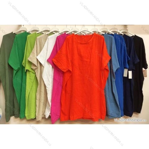 Kalhoty letní dlouhé dámská (S/M ONE SIZE) ITALSKÁ MÓDA IMPDY222XFH0375
