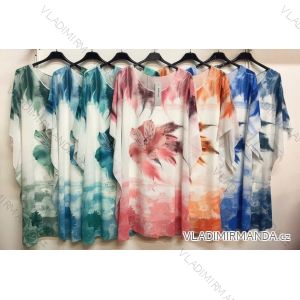 Kalhoty letní dlouhé dámská (S/M ONE SIZE) ITALSKÁ MÓDA IMPDY222XFH0375