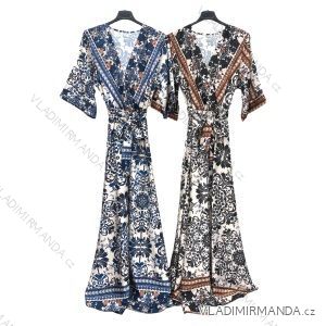 Šaty letné 3/4 rukáv dámske (S/M ONE SIZE) TALIANSKA MÓDA IMPLM222899A4