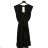 Women's Sleeveless Summer Dress (S / M ONE SIZE) ITALIAN FASHION IMP22LM3456 black S/M
