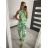 Souprava letní icecool tílko a kalhoty dámská (S/M ONE SIZE) ITALSKÁ MÓDA IMM21706 Černo-růžová S/M