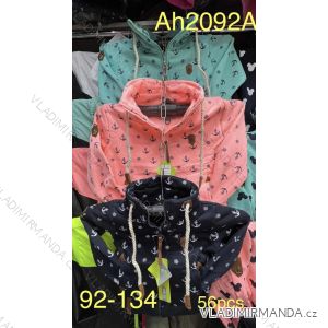 Mikina na zips s kapucňou dojčenská detská ambulancia dievčenské (92-134) Vint VIN22AH2092A