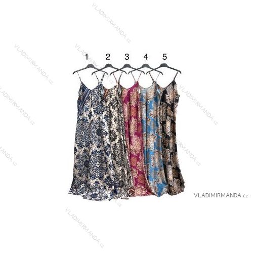 Šaty letní na ramínka dámské (S/M ONE SIZE) ITALSKÁ MÓDA IMPLM22226800095