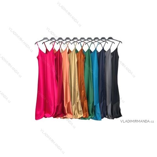 Šaty letní na ramínka dámské (S/M ONE SIZE) ITALSKÁ MÓDA IMPLM22131330075