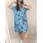 Denim short summer dress straps women (uni s / l) ITALIAN FASHION IM720103