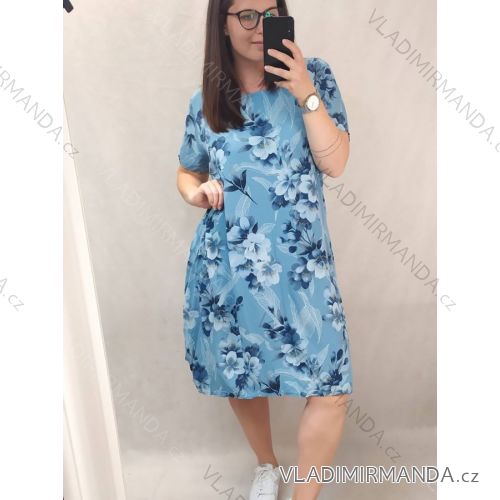 Denim short summer dress straps women (uni s / l) ITALIAN FASHION IM720103