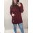 Strickkleid a-Pullover Extended Long Sleeve Damen Plus Size (XL / 2XL ONE SIZE) ITALIAN FASHION IM4212261