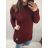 Šaty pletené alá sveter predĺžený dlhý rukáv dámske nadrozměr (XL / 2XL ONE SIZE) TALIANSKÁ MÓDA IM4212261/DU smaragdová xl/2xl one size