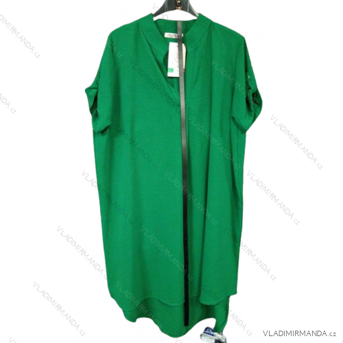 Hemdbluse 3/4 Ärmel (UNI XL-3XL) ITALIENISCHE MODA IM420486 dunkelgrün