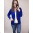 Women's thin spring long sleeve jacket (uni s-l) ITALIAN FASHION IMC20073 <p>Royal blue</p> M / L