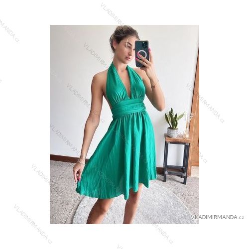 Šaty letní na ramínka dámské (S/M ONE SIZE) ITALSKÁ MÓDA IMPBB22B21841