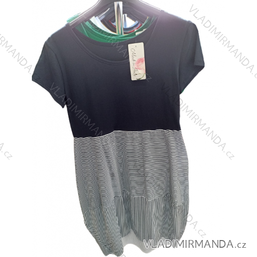 Women's Summer Cotton Short Sleeve Dress (S/M ONE SIZE) ITALIAN FASHION IM722253
