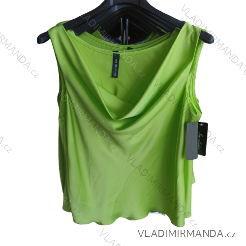 Top letní bez rukávu dámský (S/M/L ONE SIZE) ITALSKÁ MÓDA IMH22181