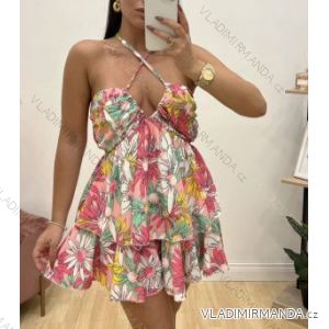 Šaty letní na ramínka dámské (S/M ONE SIZE) ITALSKÁ MÓDA IMPBB22B8762