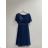 šaty plesové elegantní společenské krátký rukáv šifonové dámské (L/XL/2XL ONE SIZE) ITALSKÁ MÓDA IMM22689