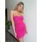 Šaty letní na ramínka dámské (S/M ONE SIZE) ITALSKÁ MÓDA IMPBB22B21841