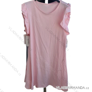 Šaty krátké letní bez rukávů bavlněné dámské (S/M ONE SIZE) ITALSKÁ MÓDA IMM22973