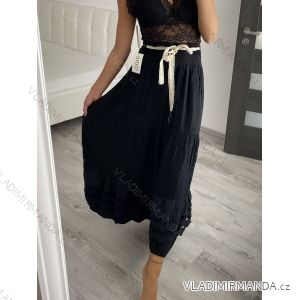 Sukně dlouhá dámská (S/M/L ONE SIZE) ITALSKá MóDA IM322PASE