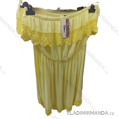 Women's summer short chiffon sleeveless dress (S / M ONE SIZE) ITALIAN FASHION IM721087
