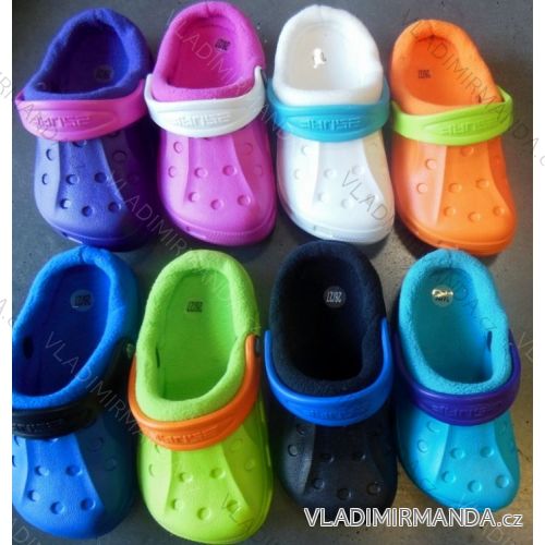 Kroksy nazouváky zateplené  dětské dívčí a chlapecké (24-29) 2SURF 601A