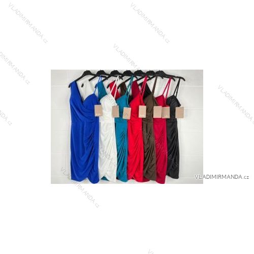 Šaty letní na ramínka dámské (S/M ONE SIZE) ITALSKÁ MÓDA IMPBB22B21841